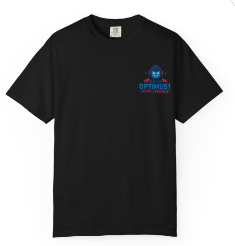 Optimust Intelligence T-Shirt Front - Black